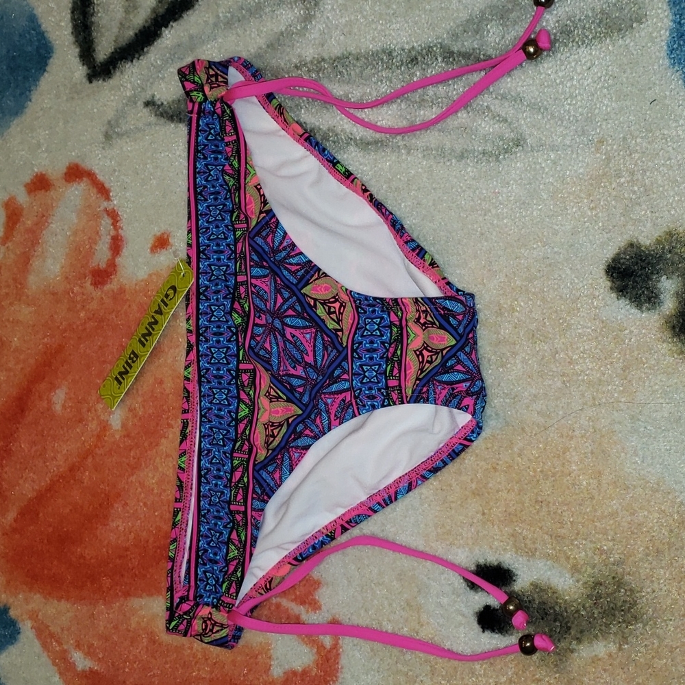 Gianni Bini side tie bikini bottom, size medium
